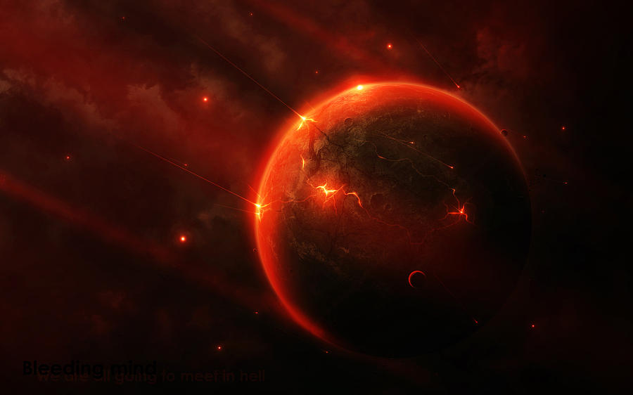 Space Digital Art - Planet #7 by Super Lovely
