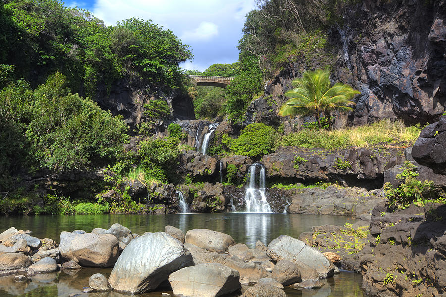 7 Pools Maui Photograph by James Roemmling