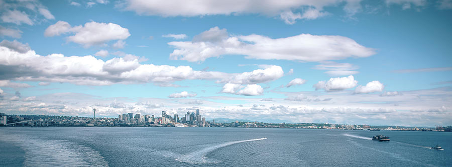 Port Of Seattle And Piers And Surroundings On Sunny Day #7 Photograph by Alex Grichenko