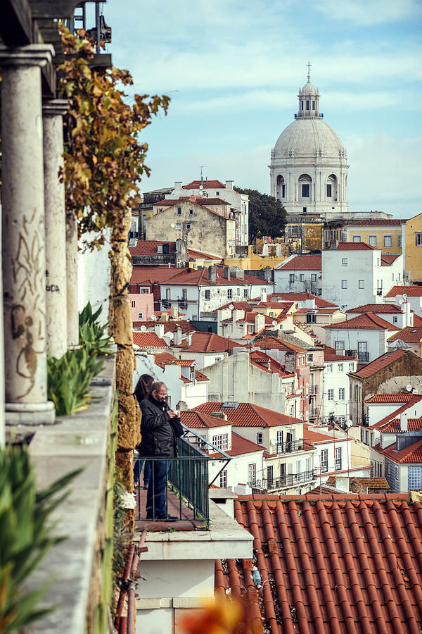 Landmark Photograph - Portugal Lisbon view of Alfama neighborhood #7 by Eduardo Huelin