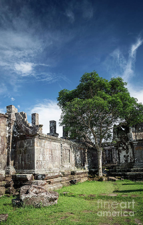 Preah Vihear Famous Ancient Temple Ruins Landmark In Cambodia #7 Photograph by JM Travel Photography