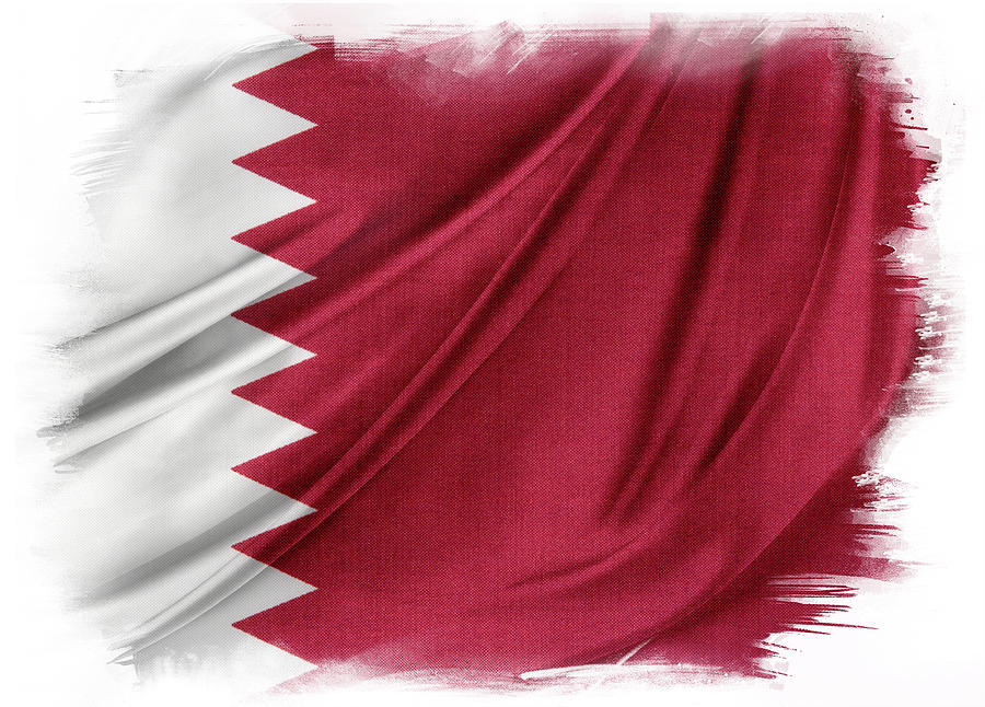 Qatar flag #7 Photograph by Les Cunliffe