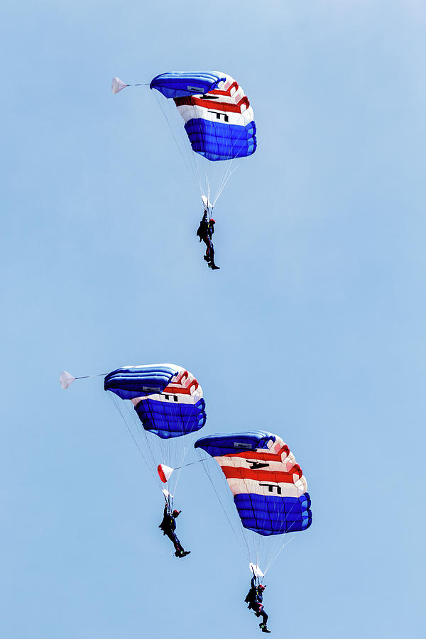 RAF Falcons parachute display team Photograph by Blitz Photos - Pixels