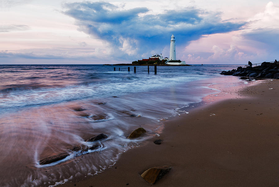 Saint Marys Lighthouse at Whitley Bay #7 Photograph by Ian Middleton