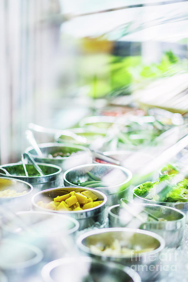 Salad Bowls With Mixed Fresh Vegetables Photograph by JM Travel