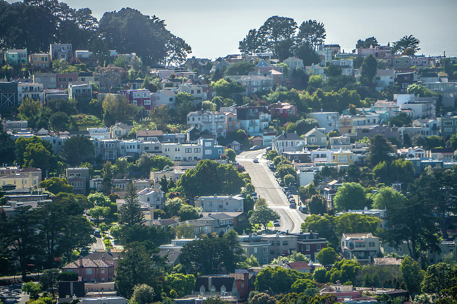 San Francisco City Neighborhoods And Street Views On Sunny Day #7 Photograph by Alex Grichenko