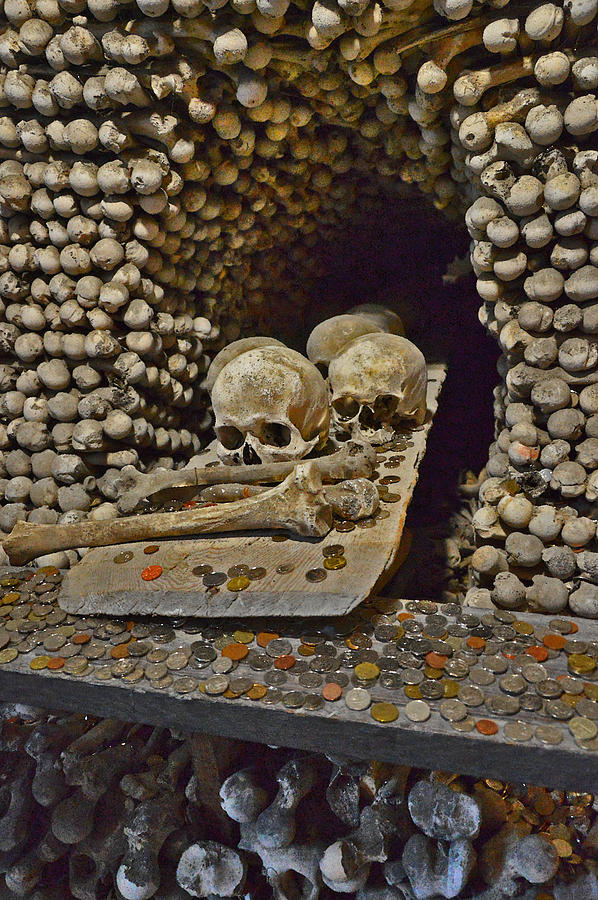 Sedlec Ossuary Photograph - Sedlec Ossuary. Cemetery Church Of All Saints With The Ossuary. Czech Republic. #7 by Andy i Za