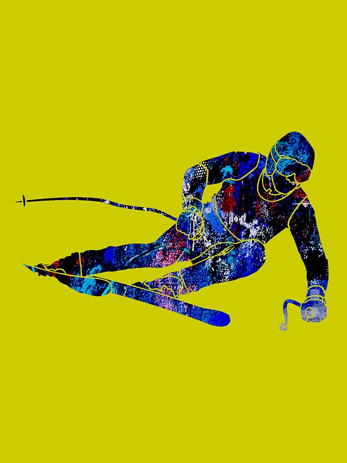 Skiing Collection #7 Mixed Media by Marvin Blaine