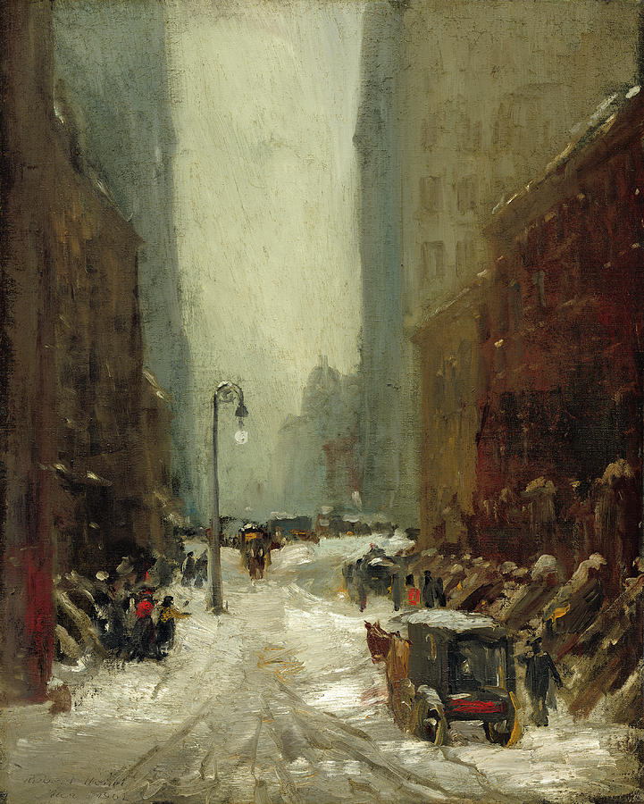 Snow In New York Painting by Robert Henri