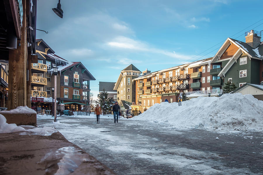 Snowshoe Mountain Village And Restaurants And Shops On A Sunny D #7 Photograph by Alex Grichenko