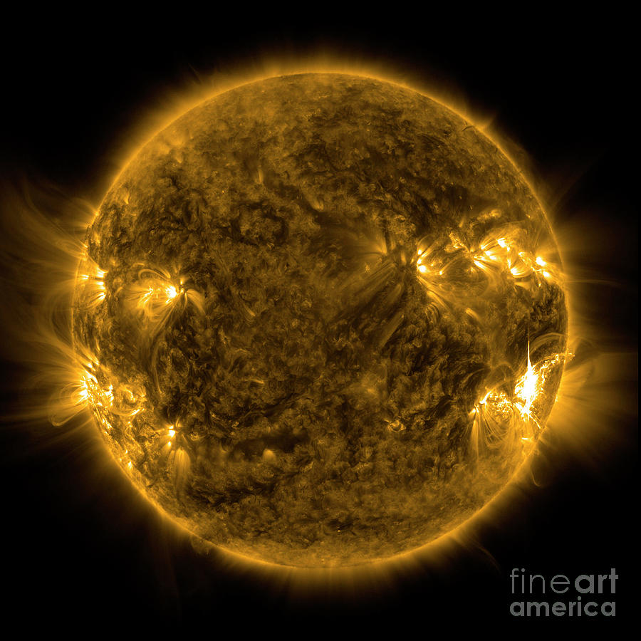 Solar Activity On The Sun #7 Photograph by Stocktrek Images