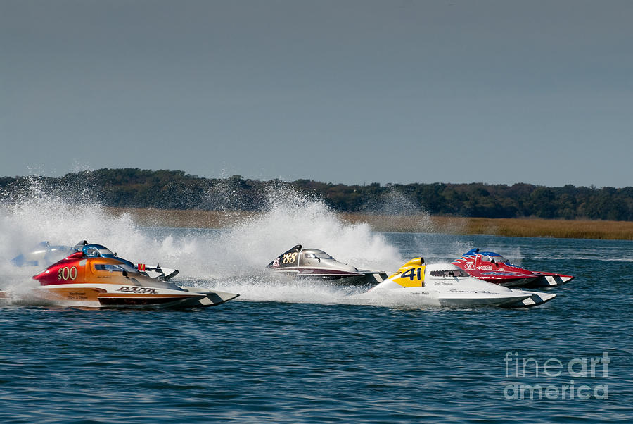 Speed boats at Wildwood Crest HydroFest - New Jersey #7 Photograph by Anthony Totah