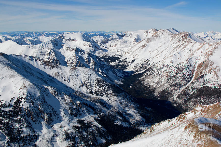 Summit of Mount Elbert Colorado in Winter #7 Photograph by Steven Krull