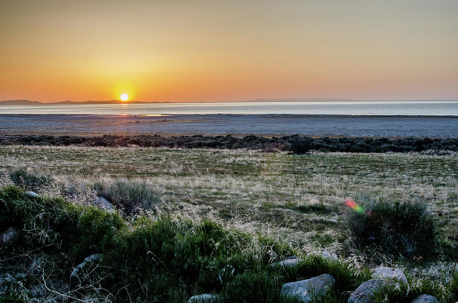 Sunset on Antelope Island #7 Photograph by Synda Whipple
