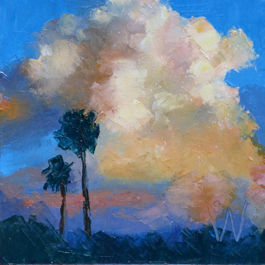 Sunset #8 Painting by Susan Woodward