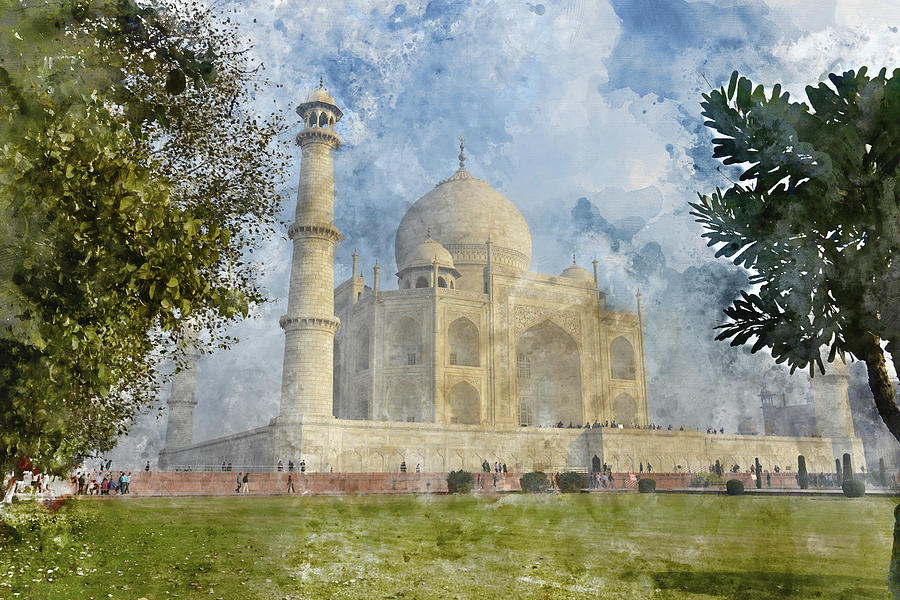 Taj Mahal in Agra India #7 Photograph by Brandon Bourdages
