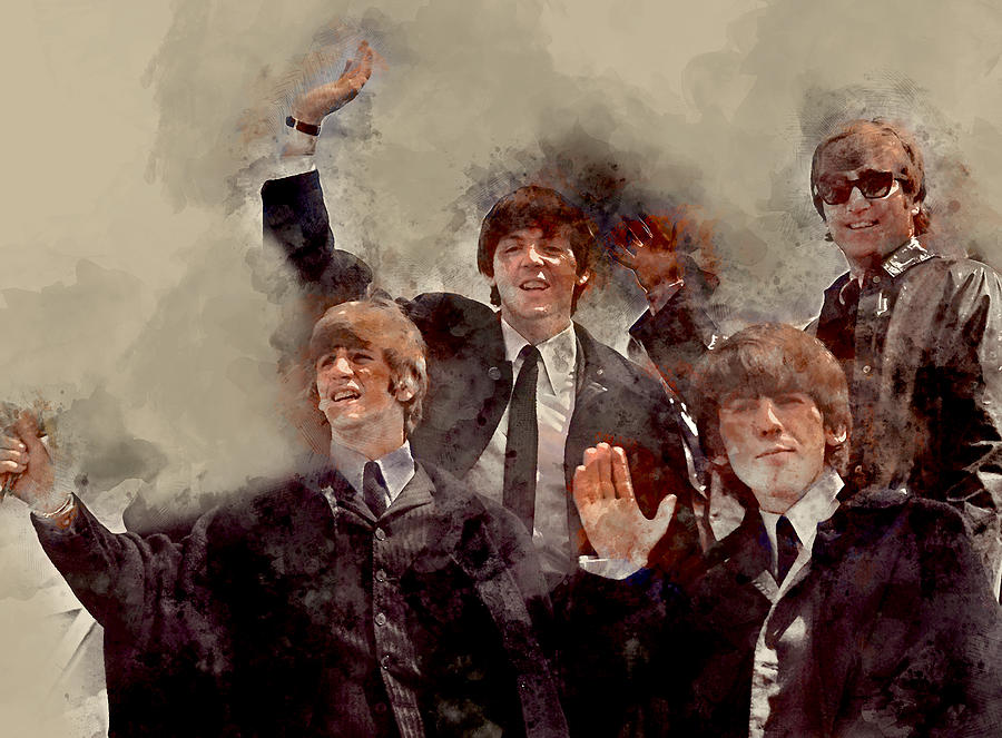 The Beatles #7 Mixed Media by Marvin Blaine