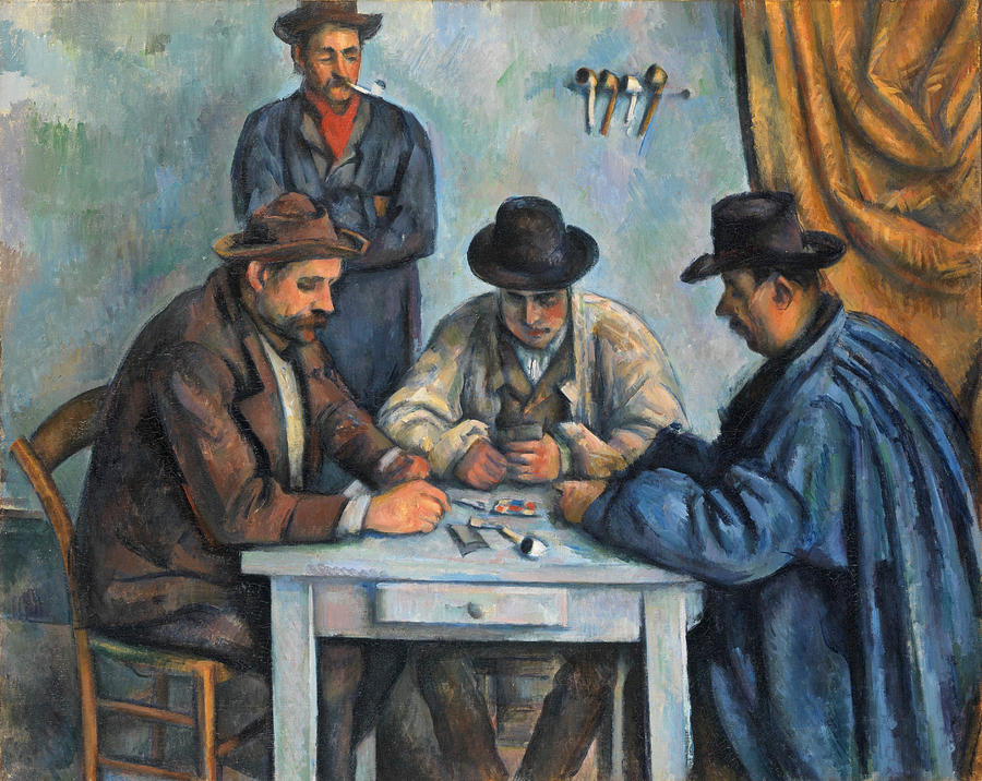 The Card Players #18 Painting by Paul Cezanne