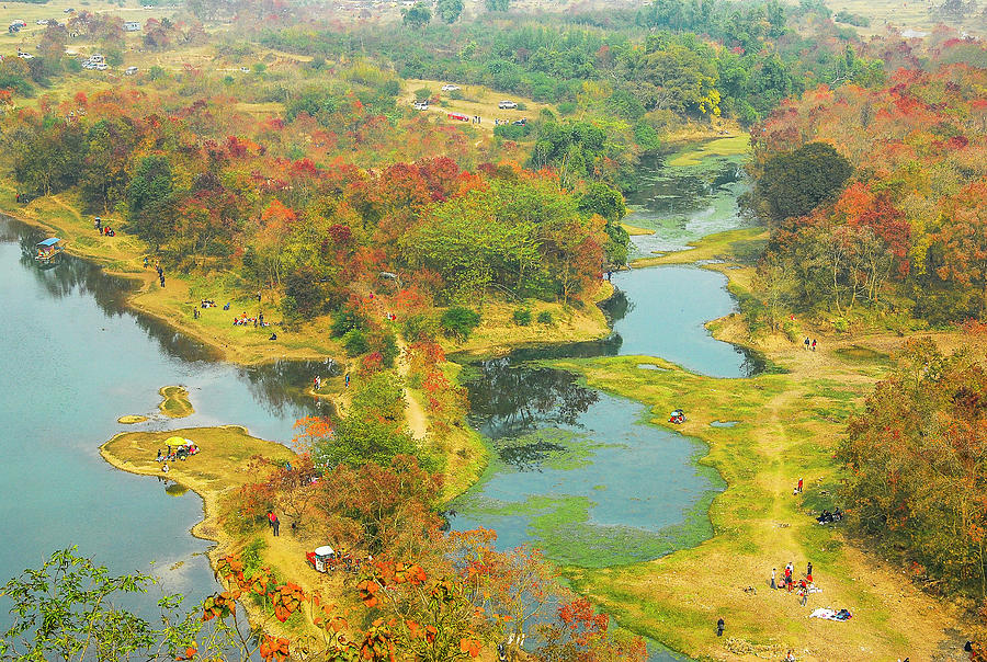 The colorful autumn scenery #7 Photograph by Carl Ning