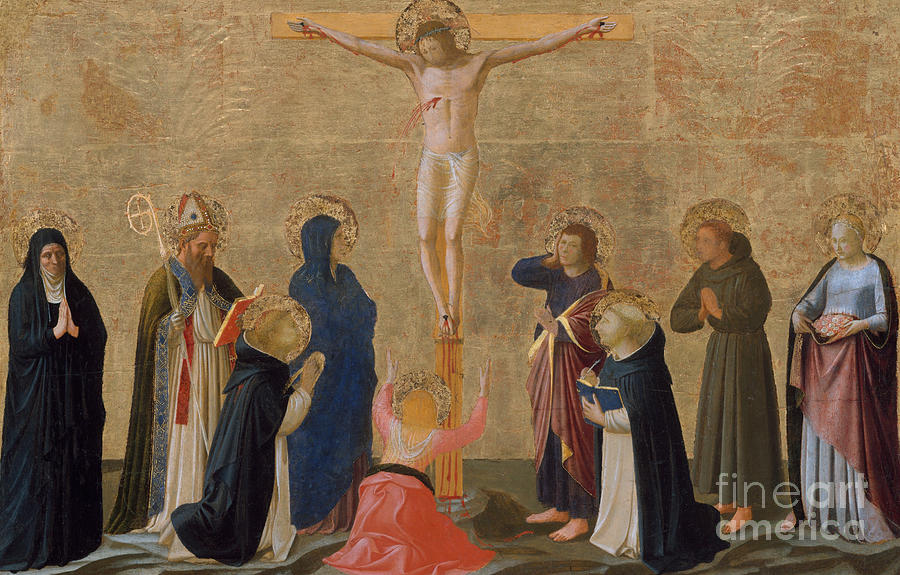 The Crucifixion Painting by Fra Angelico