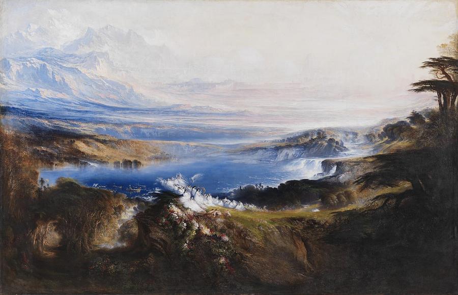 John Martin Painting - The Plains of Heaven #7 by John Martin