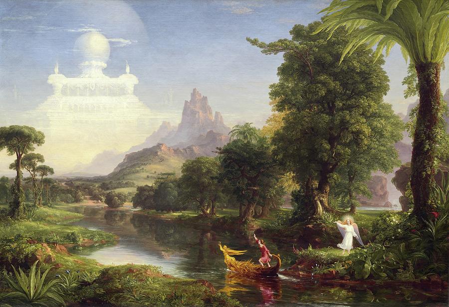 Thomas Cole Painting - The Voyage of Life. Youth by Thomas Cole