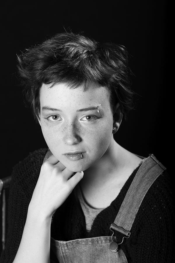 Black And White Photograph - Tomboy #7 by Pierre Roussel
