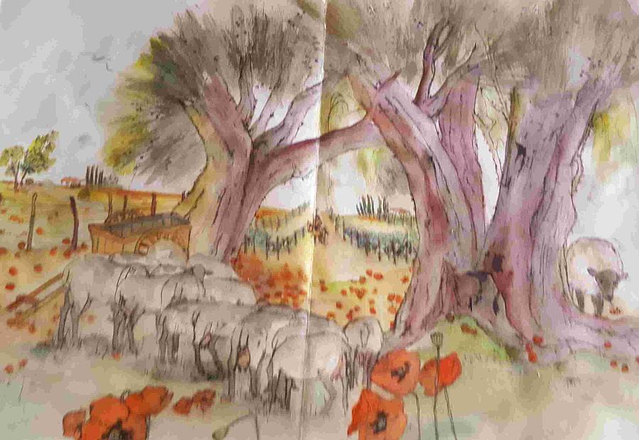 Trees trees trees album #7 Painting by Debbi Saccomanno Chan