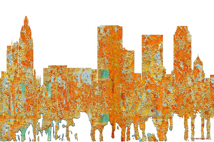 Tulsa Oklahoma Skyline #7 Digital Art by Marlene Watson