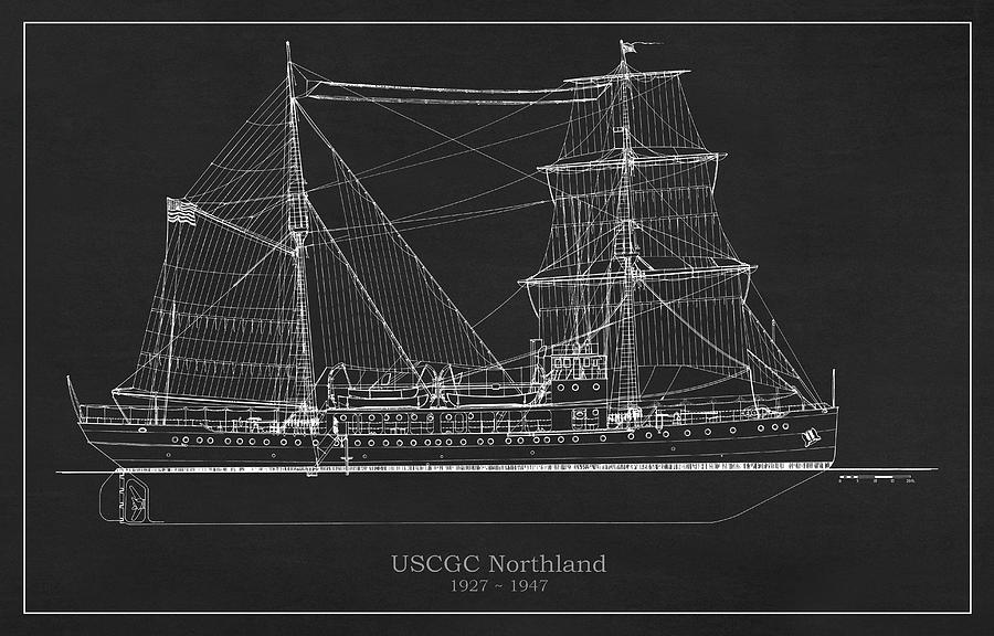 U.S. Coast Guard Cutter Northland Drawing by StockPhotosArt Com - Fine ...