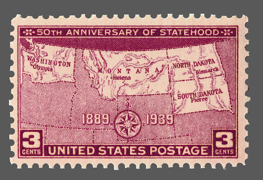 Washington State Postage Stamp by James Hill