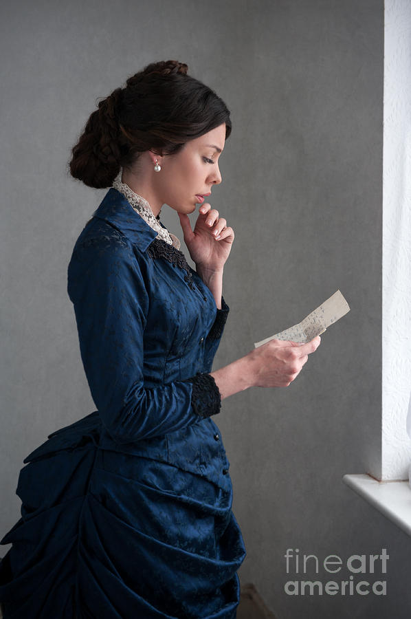 Victorian Woman Reading A Letter #7 Photograph by Lee Avison