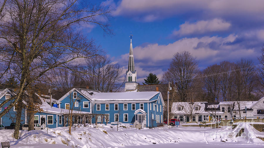 Winter Photograph - Waitsfield Vermont by Scenic Vermont Photography
