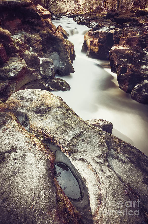 Waterfall on The River Wharfe #7 Photograph by Mariusz Talarek