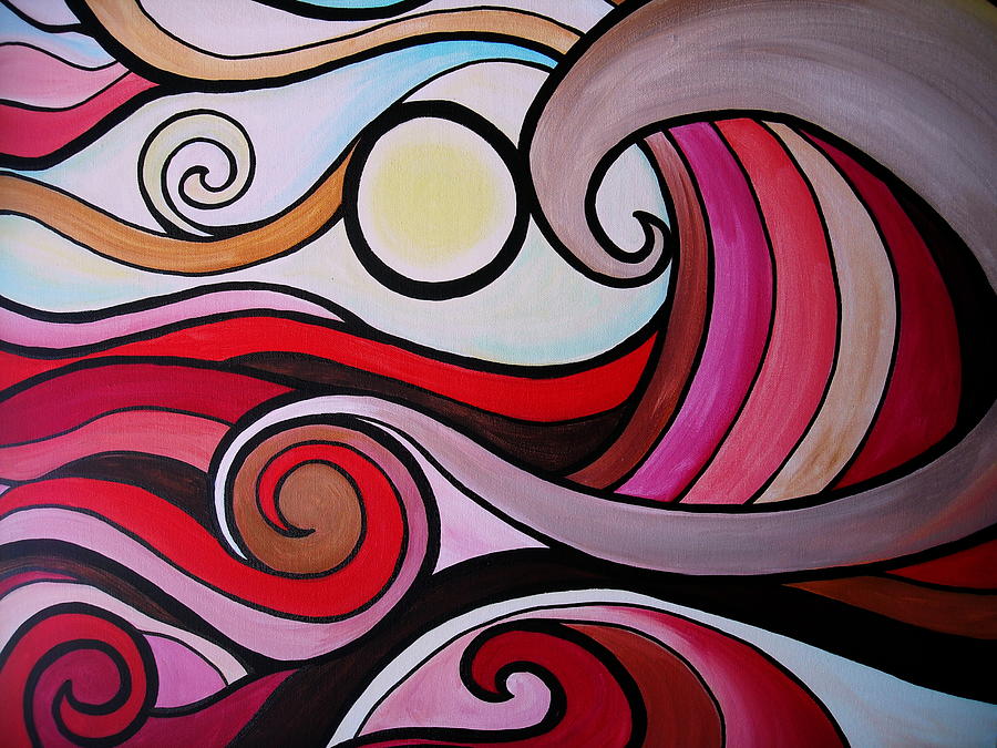 Flower Painting - Waves #7 by Pristine Cartera Turkus