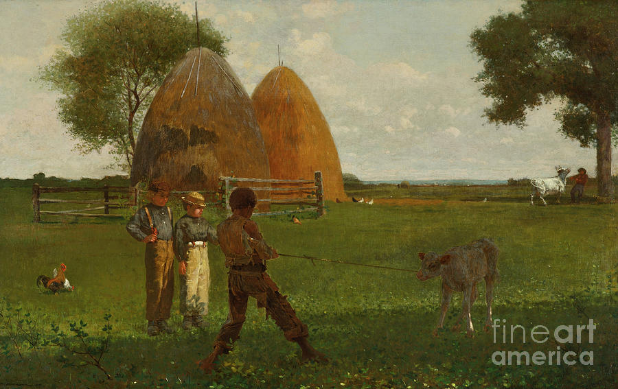 Weaning the Calf Painting by Winslow Homer