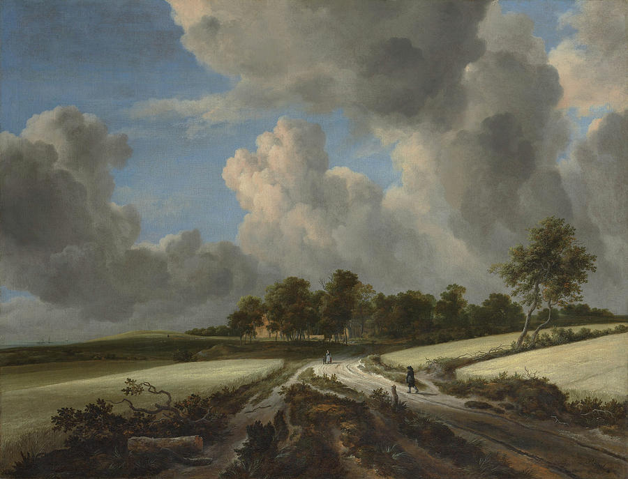 Wheat Fields #7 Painting by Jacob van Ruisdael