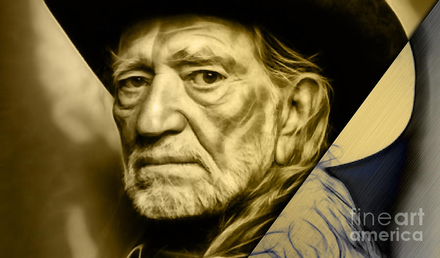 Willie Nelson Collection #7 Mixed Media by Marvin Blaine