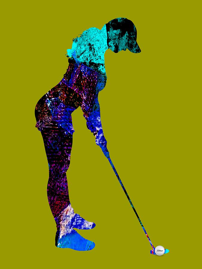 Womens Golf Collection #7 Mixed Media by Marvin Blaine