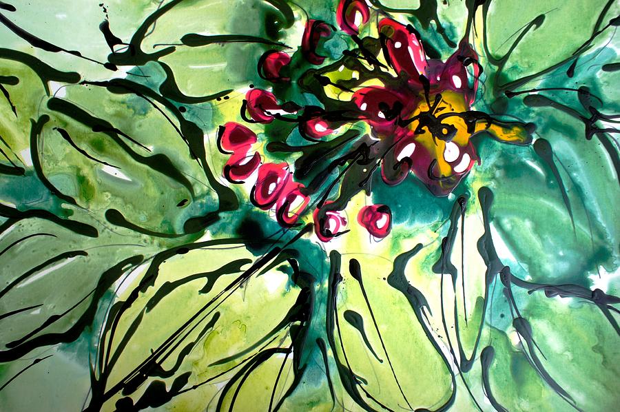 Nature Painting - The Divine Flowers #70 by Baljit Chadha