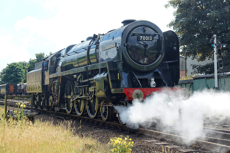 70013 Oliver Cromwell at Loughborough Photograph by David Birchall