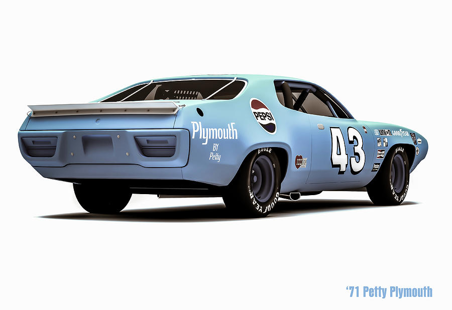 71 Plymouth Back Digital Art by Mark Maloney - Fine Art America