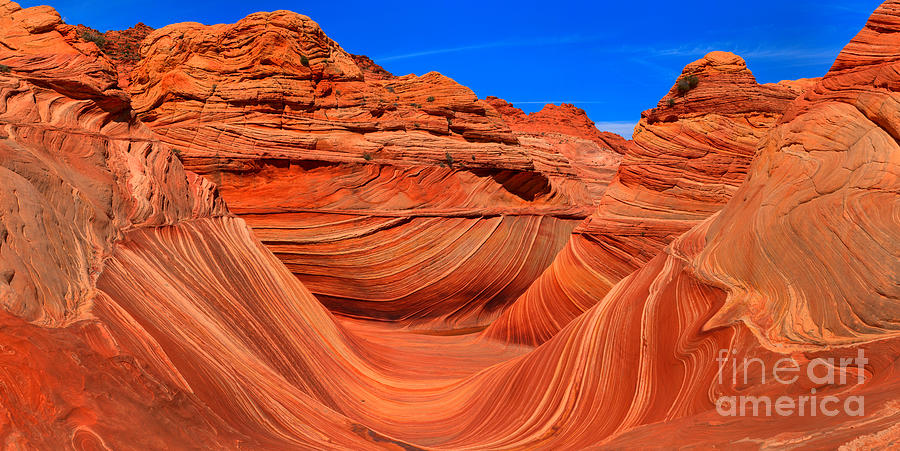Coyote Buttes Giant Wave Panorama Photograph by Adam Jewell