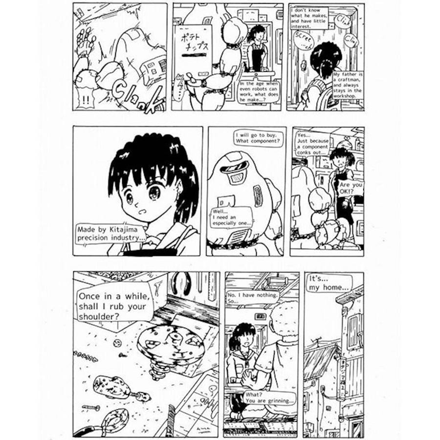 Comics Drawing - My father is a craftsman. by Hisashi Saruta