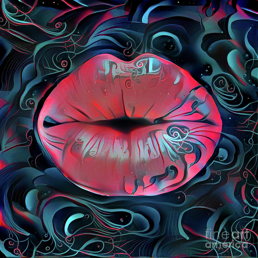 Kissing Lips Digital Art by Amy Cicconi - Fine Art America