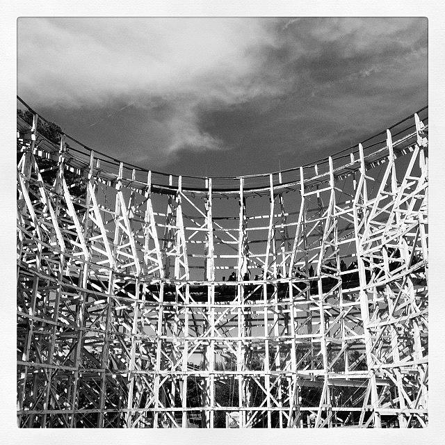 Rollercoaster Photograph - Georgia Cyclone by Jeffrey Domke