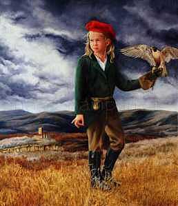 Child Painting - Child of Air by Linda Champanier Child Painting - Child of Air by Linda Champanier