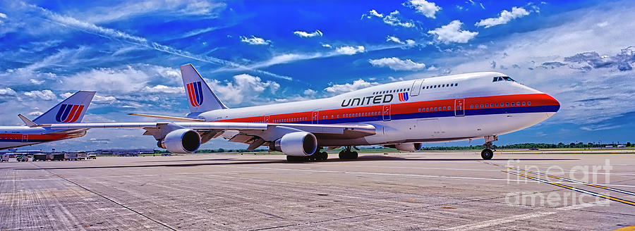 747 Ua White Livery   Photograph by Tom Jelen