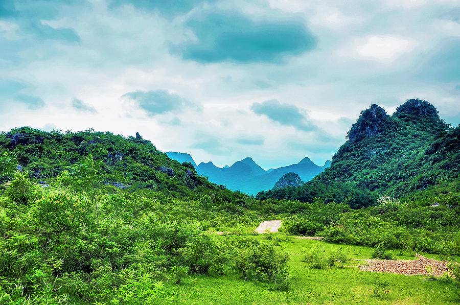 Karst rural scenery in spring #76 Photograph by Carl Ning