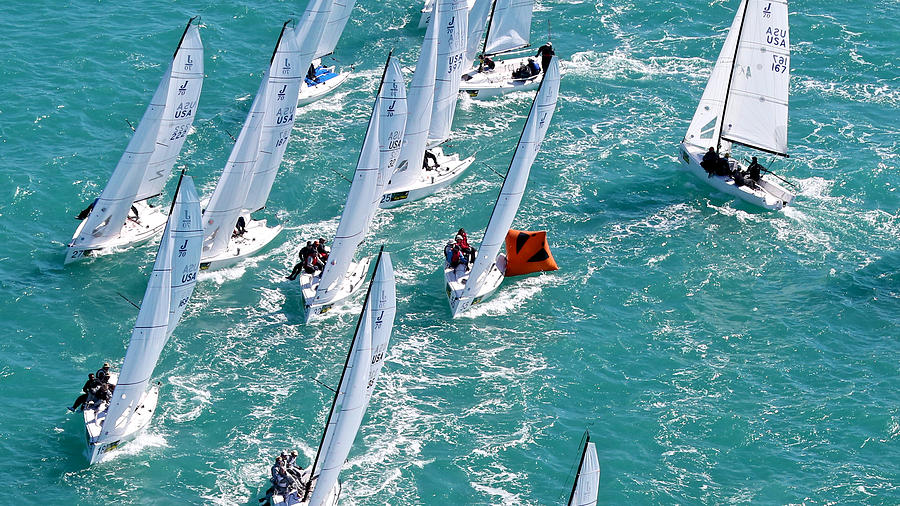 Key West Race Week Aerial Photograph by Steven Lapkin Fine Art America